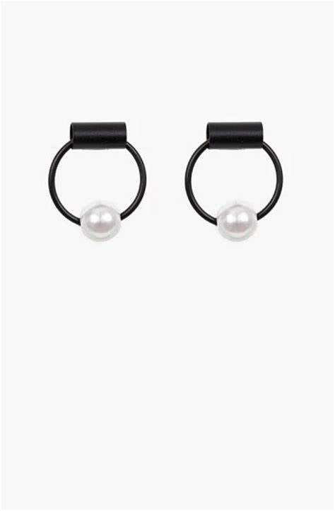 Antler Becca Earring | Black Pearl