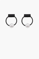 Antler Becca Earring | Black Pearl