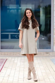MSCH Lio Short Sleeve Dress | Sand Wash