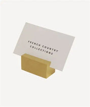 French Country Brass Card Holder | Rectangle