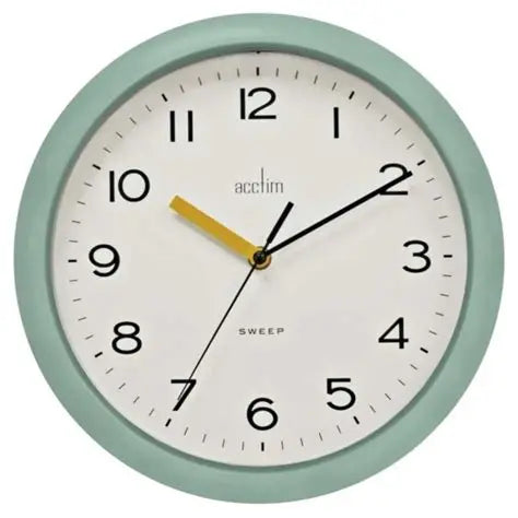 Acctim Rhea Wall Clock | Cool Mint 29cm