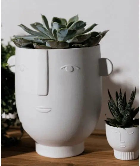 Flora Porcelain Planter | White