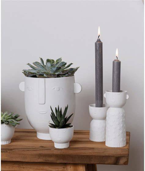 Flora Porcelain Planter | White