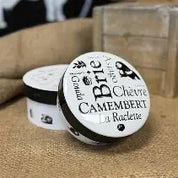 Camembert Cheese Keeper Baker | Black White