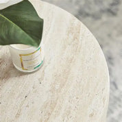 RML Side Table | Travertine Look
