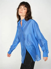 Mos Mosh Danika Sheer Shirt | Blue