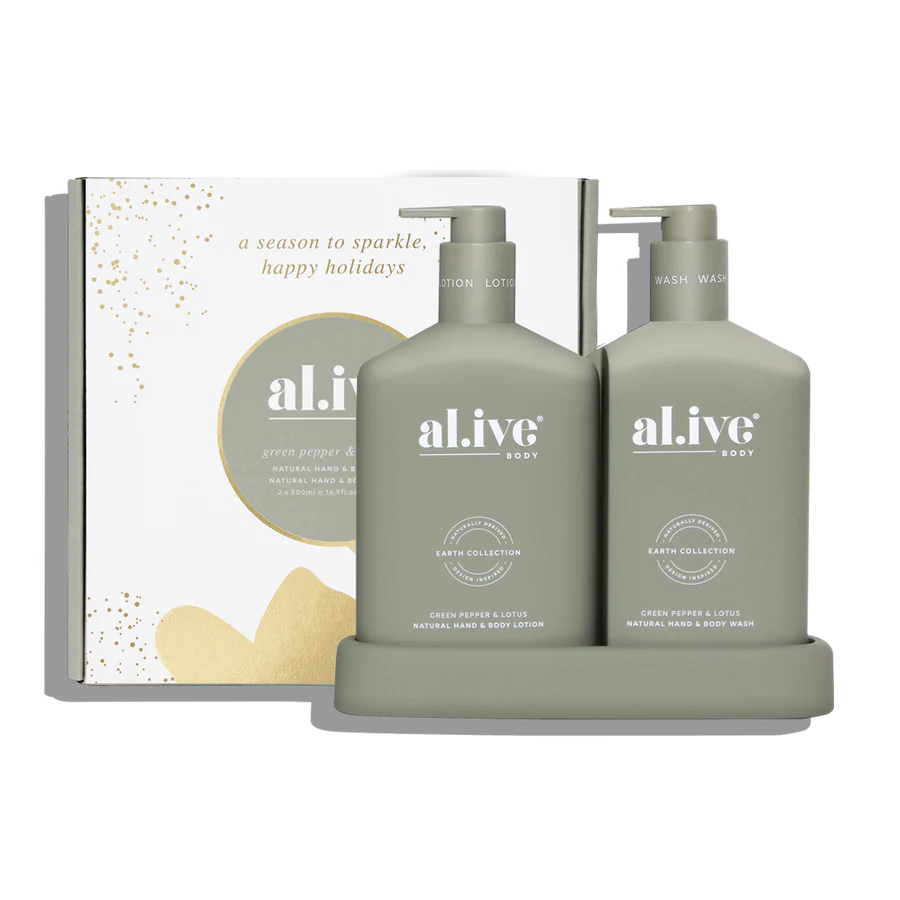 Al.Ive Wash & Lotion Duo | Green Pepper & Lotus