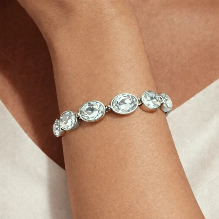 Dyrberg Kern Opaline Bracelet | Silver Crystal