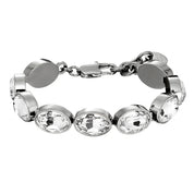 Dyrberg Kern Opaline Bracelet | Silver Crystal