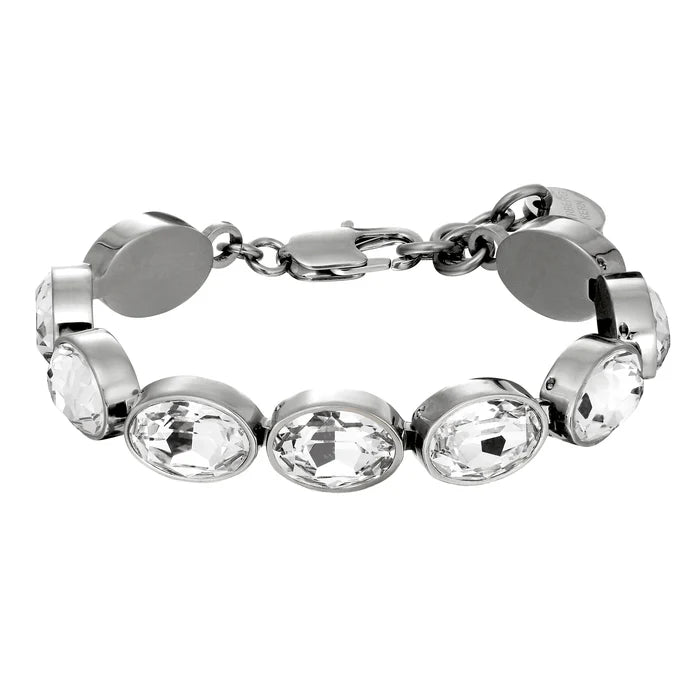 Dyrberg Kern Opaline Bracelet | Silver Crystal