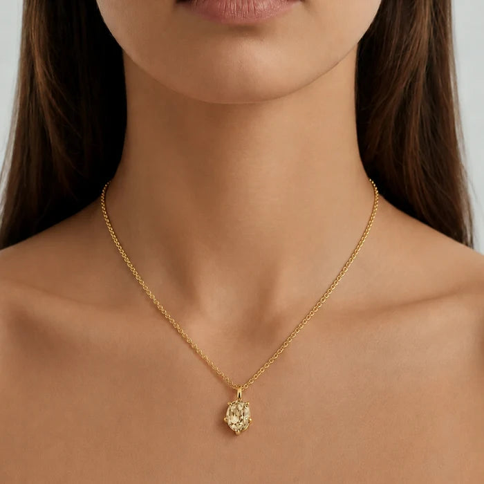 Dyrberg Kern Orb Gold Necklace | Golden