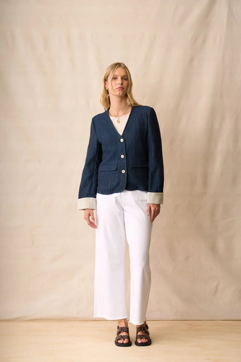 Neris Pepa Jacket | Blue Indigo
