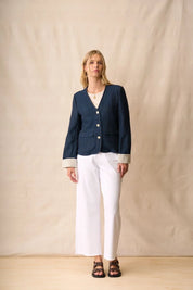 Neris Pepa Jacket | Blue Indigo