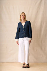 Neris Pepa Jacket | Blue Indigo