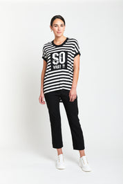 Obi So What Cocoon Tee | Black White