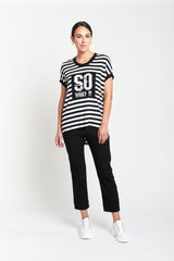 Obi So What Cocoon Tee | Black White