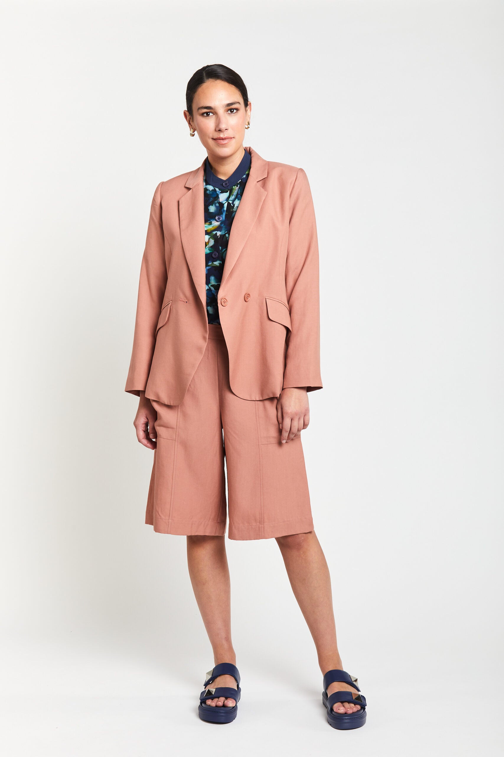 Obi Soprano Boyfriend Blazer | Dusky Rose