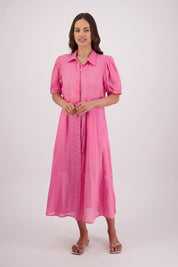Briarwood Thelma Dress | Ramie Pink