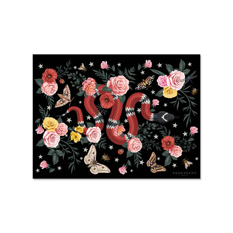 Podevache Vinyl Placemat | Snake Tattoo