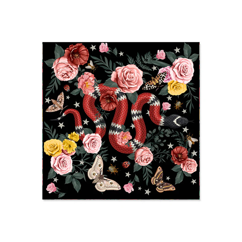 Podevache Vinyl Set Of 6 Coasters | Snake