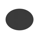 Podevache Vinyl Placemat | Plain Dark Grey Oval