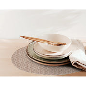 Podevache Vinyl Placemat | Oval Beige Malao