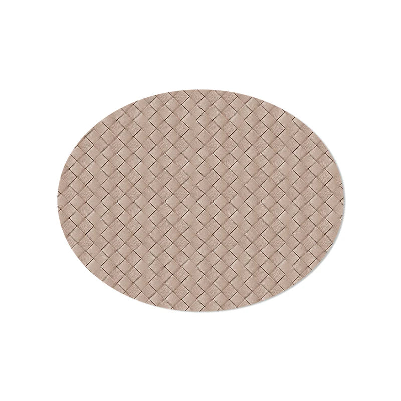 Podevache Vinyl Placemat | Oval Beige Malao