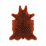 Podevache Vinyl Placemat | Zebra Orange Red