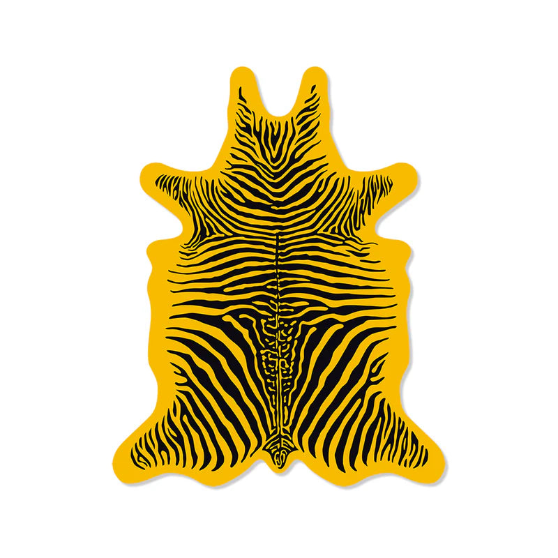 Podevache Vinyl Placemat | Zebra Yellow