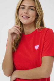St Tropez Pextan Tee Shirt | Fiery Red