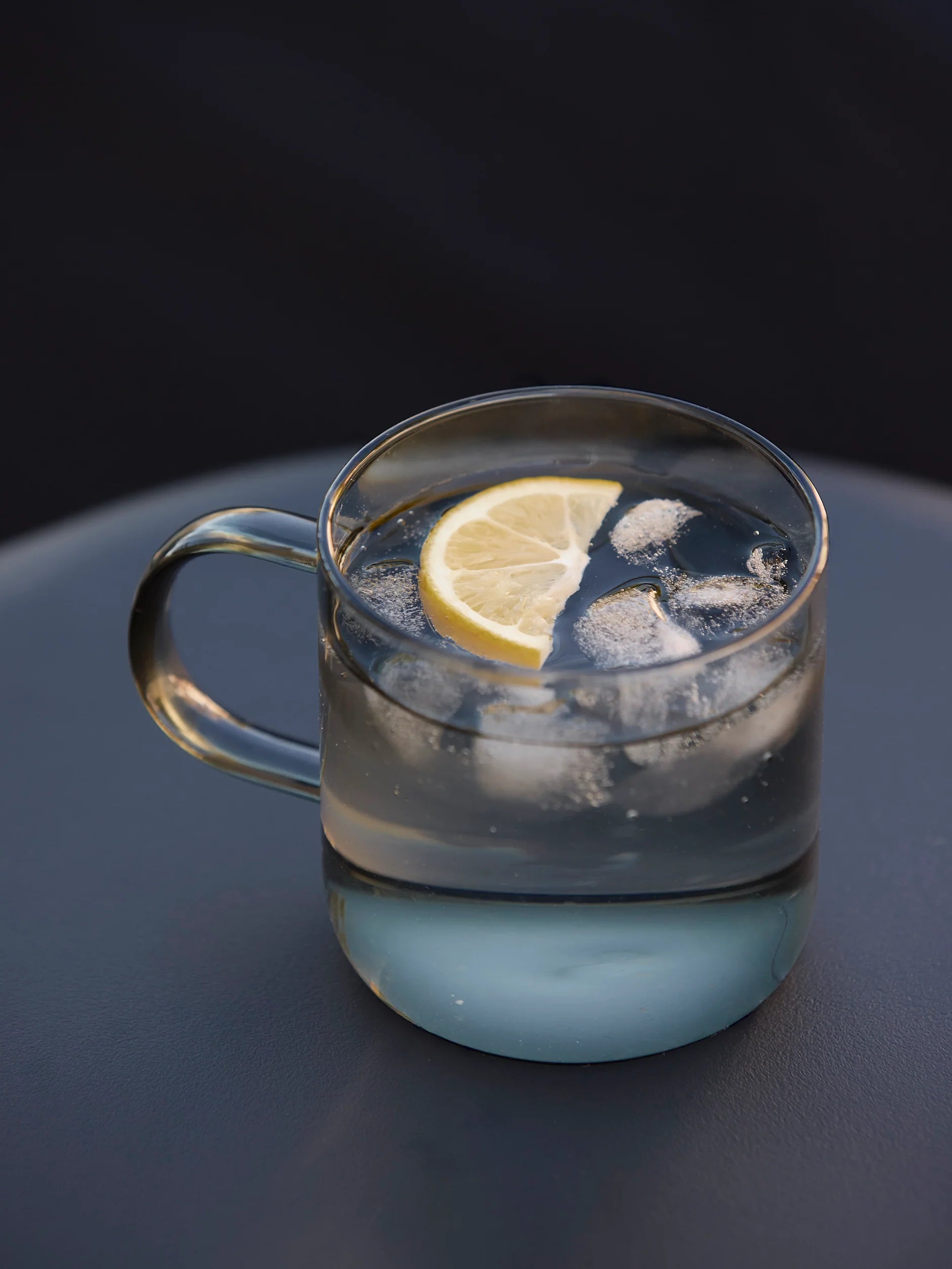 Citta Charcoal Glass Mug | Set Of 4