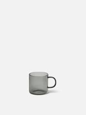 Citta Charcoal Glass Mug | Set Of 4