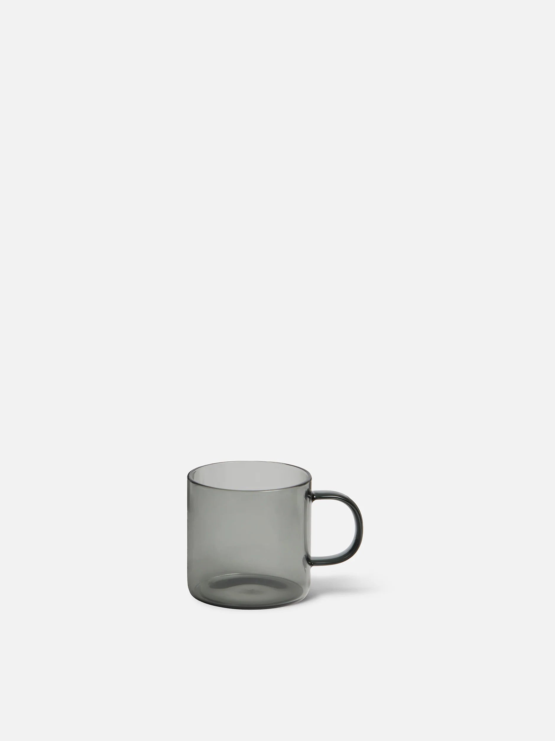 Citta Charcoal Glass Mug | Set Of 4