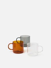 Citta Clear Glass Mug | Set Of 4