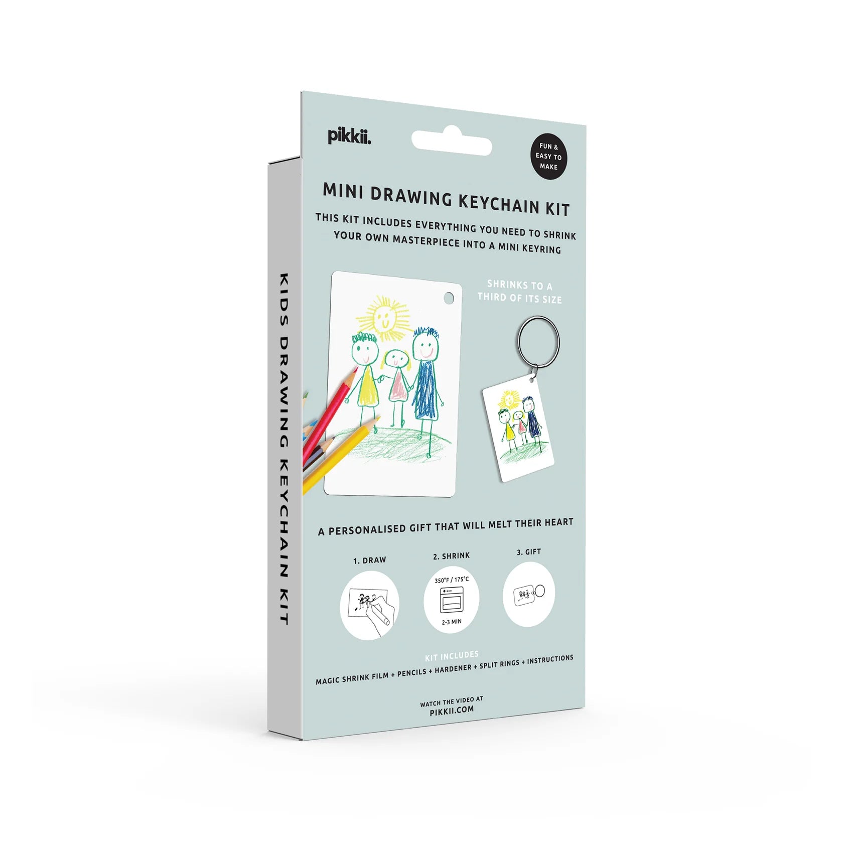 Pikkii  Keyring Shrink Kit | Drawing