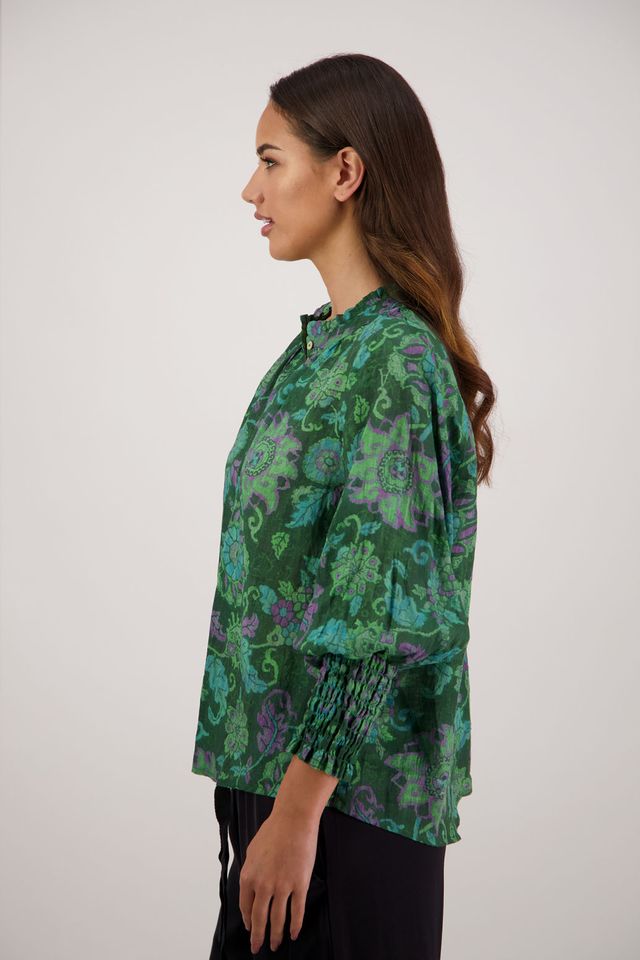 Briarwood Raewyn Shirt | Green Floral