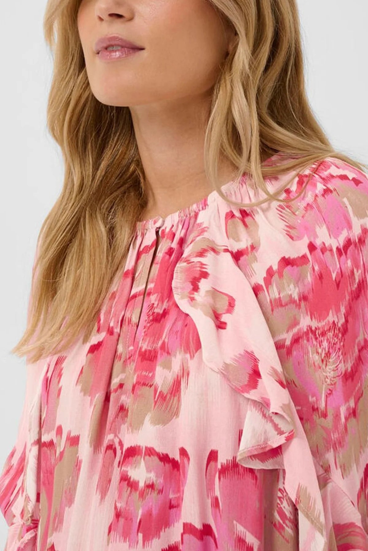 St Tropez Pollyana Blouse | Pink Multi