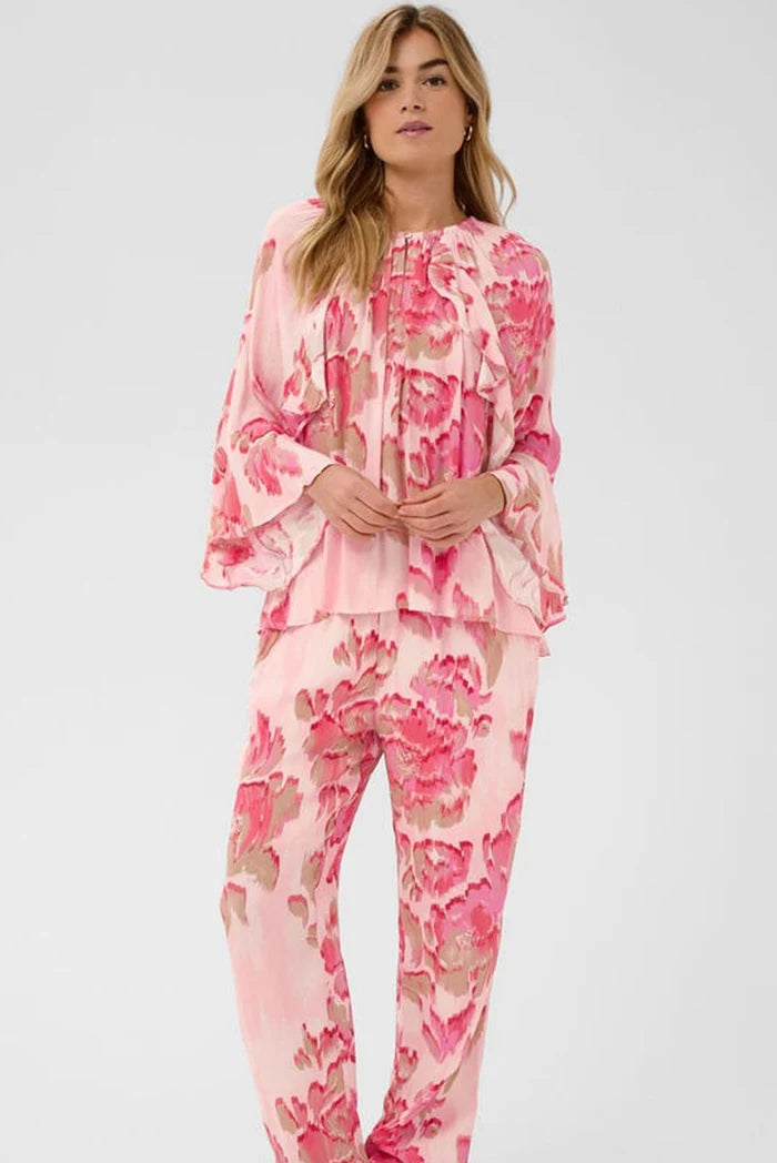 St Tropez Pollyana Blouse | Pink Multi
