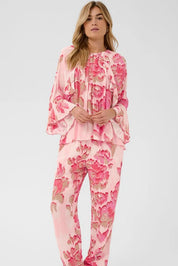 St Tropez Pollyana Blouse | Pink Multi