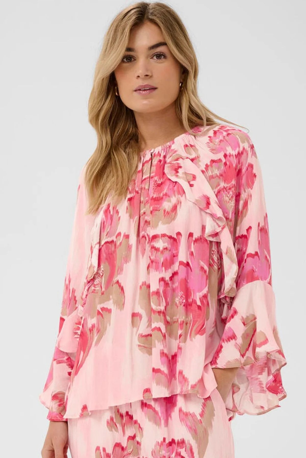 St Tropez Pollyana Blouse | Pink Multi