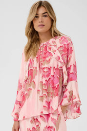 St Tropez Pollyana Blouse | Pink Multi
