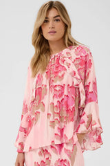 St Tropez Pollyana Blouse | Pink Multi