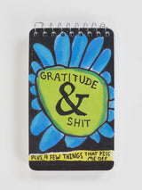 Blue Q Spiral Notebook | Gratitude & Shit