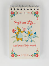 Blue Q Spiral Notebook | High On Life...And Possibly Weed