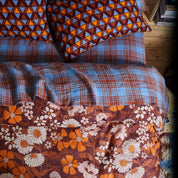 Sage X Clare Pello Linen Flat Sheet  | Blue Jay King Size