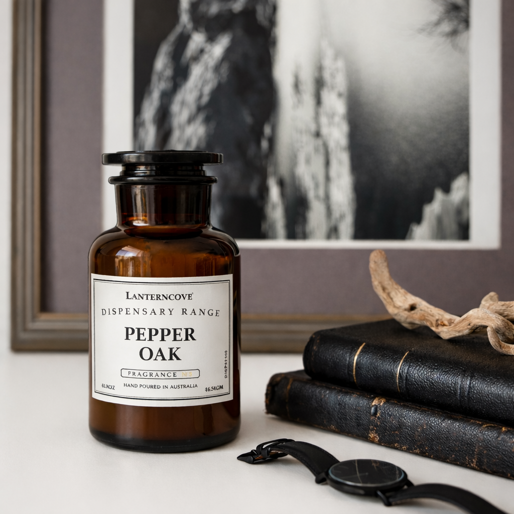 Lantern Cove Dispensary Candle 14.5OZ | Pepper Oak