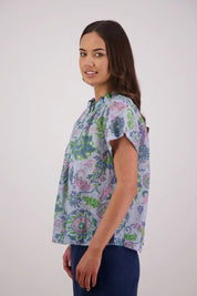 Briarwood Pia Top | Blue Floral