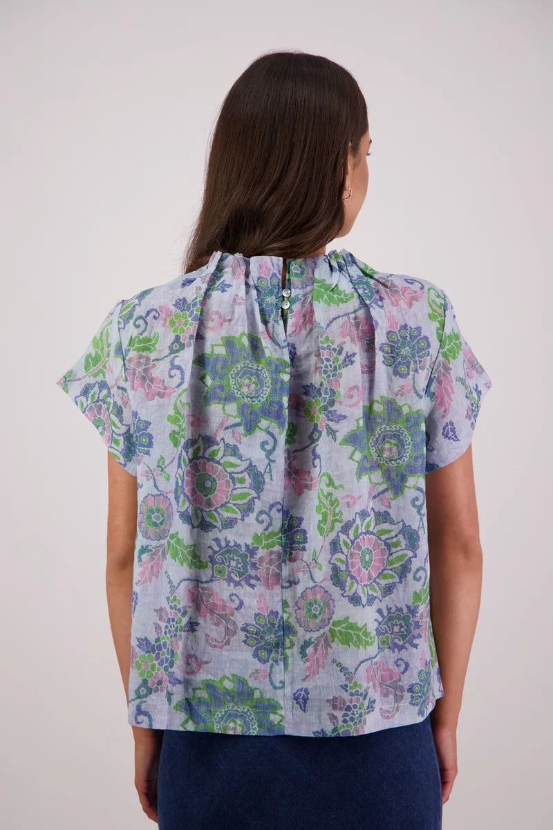Briarwood Pia Top | Blue Floral