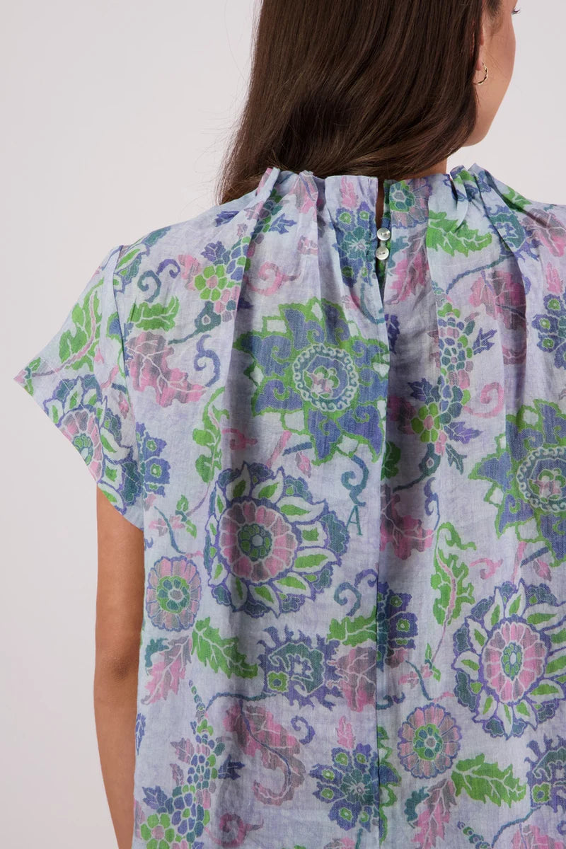 Briarwood Pia Top | Blue Floral
