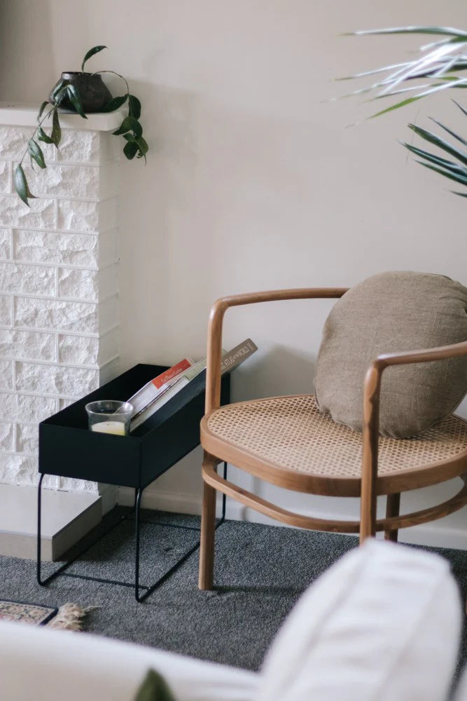 Saffron Inc Metal Planter | Black Short